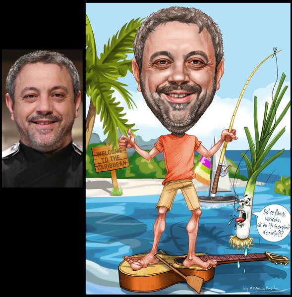 Cadouri inedite - Caricaturi, portrete, tablouri pictate - dupa fotografie