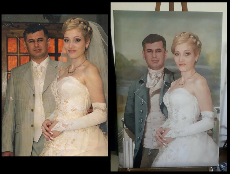 Cadouri inedite - Caricaturi, portrete, tablouri pictate - dupa fotografie